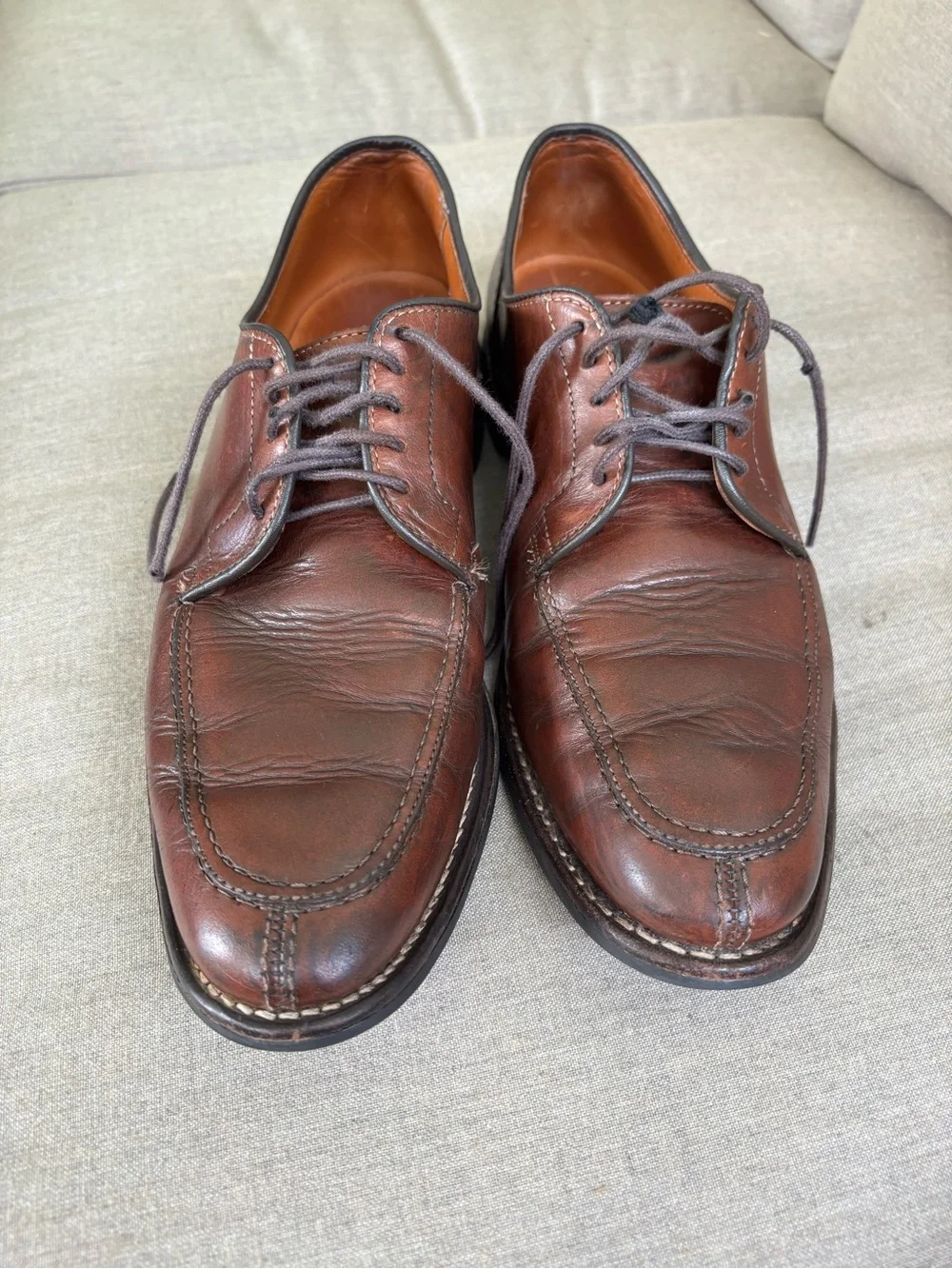 Allen Edmonds Clark Street Brown Leather Penny Loafers Men’s Dress Shoes USA